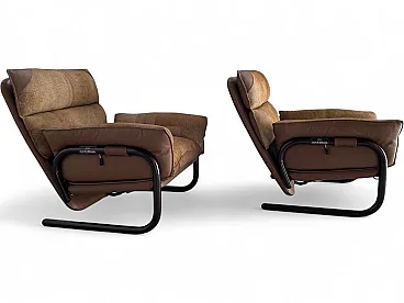 Akita Armchair Set by Carlo Bartoli for Rossi d'Albizzate, 1980s