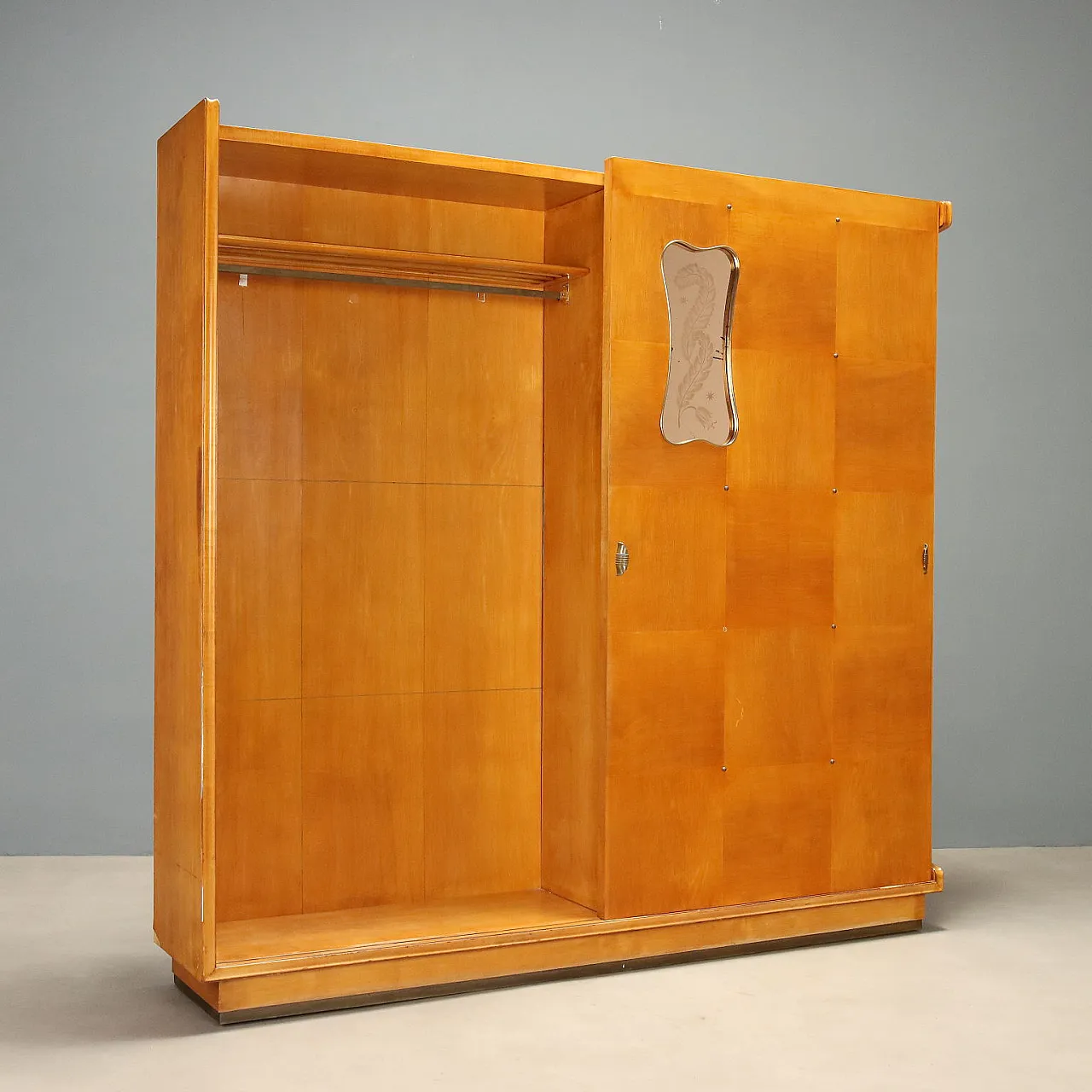 Entrance furniture with glass console, 1950s 3
