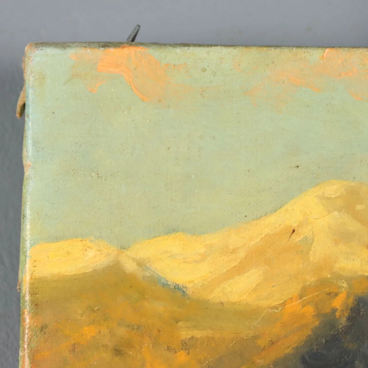 Alpine glimpse with cows by Eugenio Spreafico, 19th century 5
