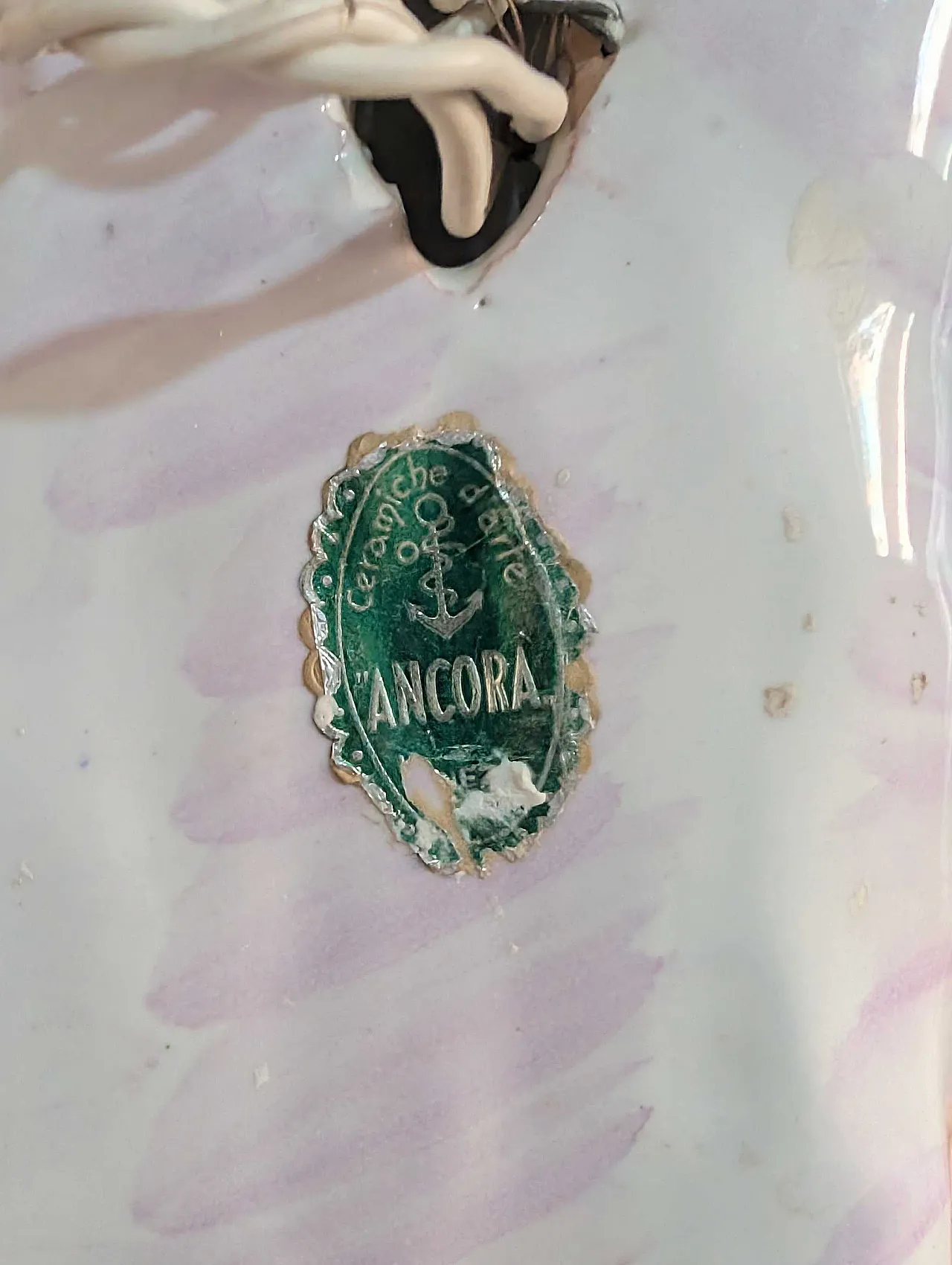 Applique anni ’50 in ceramica smaltata policromatica con marinaio 3