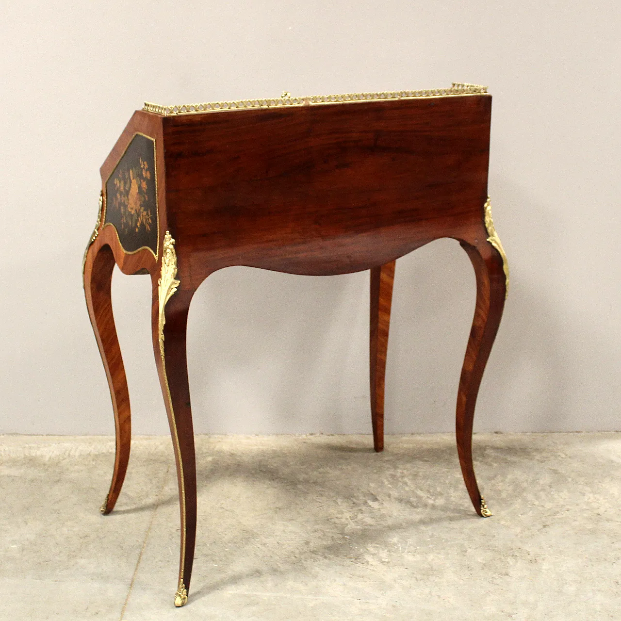 Napoleon III inlaid desk flap from the 19th century 15