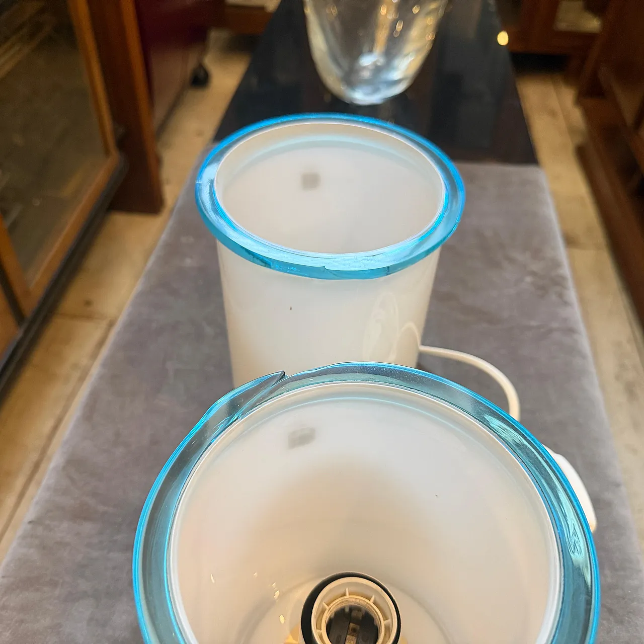 Mid-Century Modern Murano glass bed lamps by ITRE, 1980s 7