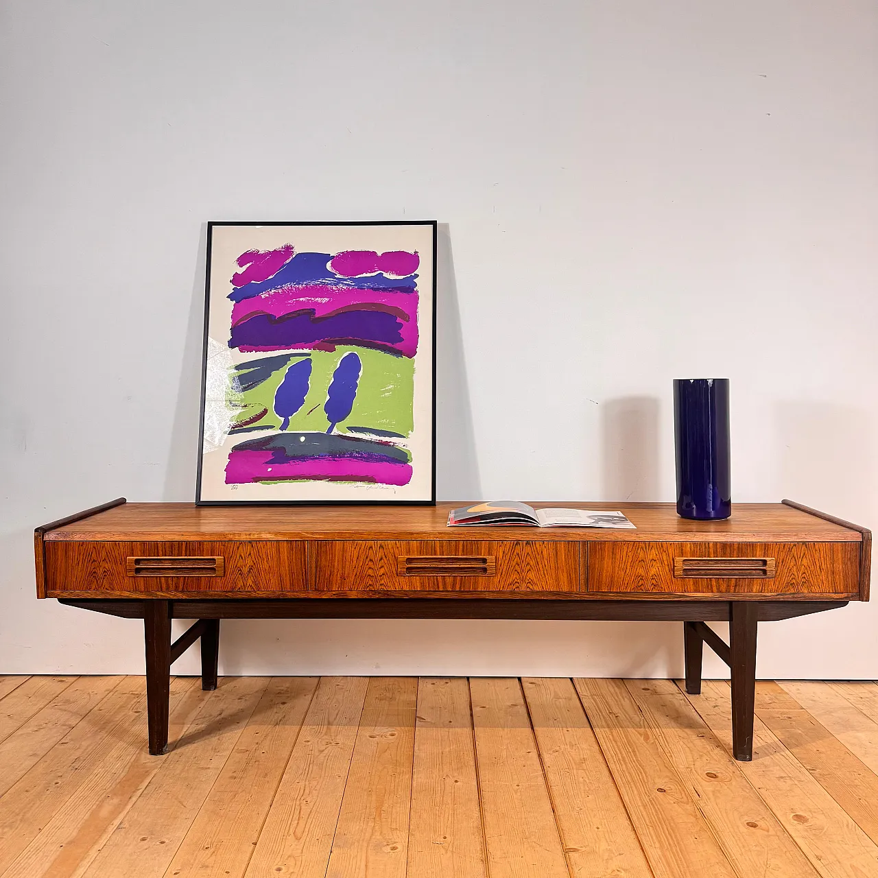 Low Danish sideboard in rosewood, 1960s 3