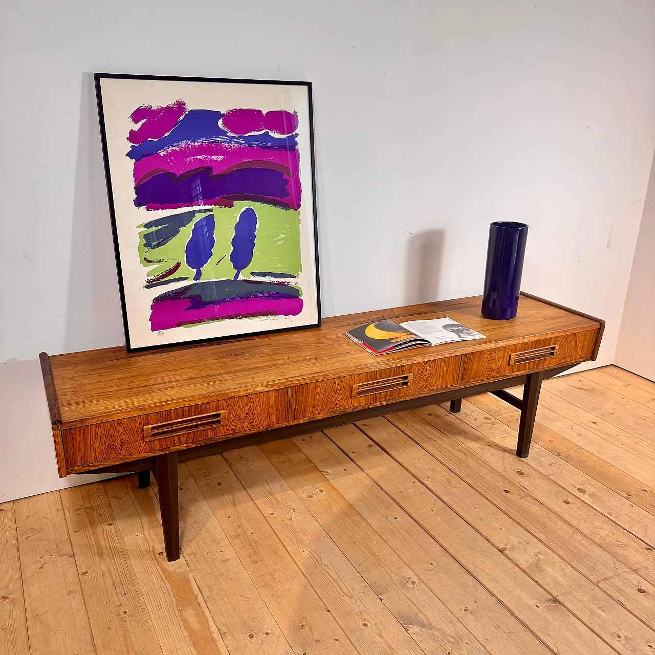 Low Danish sideboard in rosewood, 1960s 6