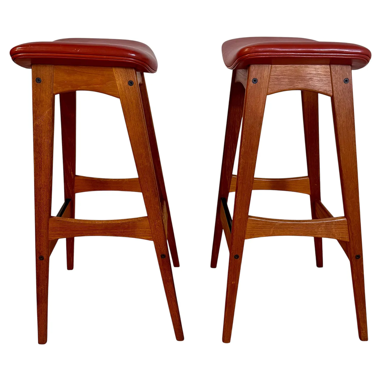 Sgabello di Johannes Andersen in teak, anni ’60 1