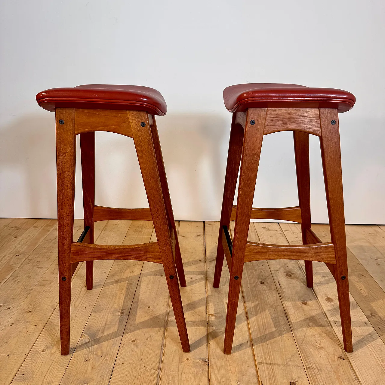 Sgabello di Johannes Andersen in teak, anni ’60 6