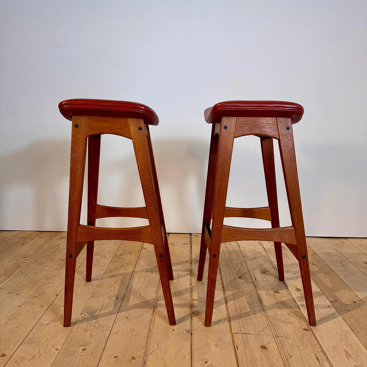Sgabello di Johannes Andersen in teak, anni ’60 7