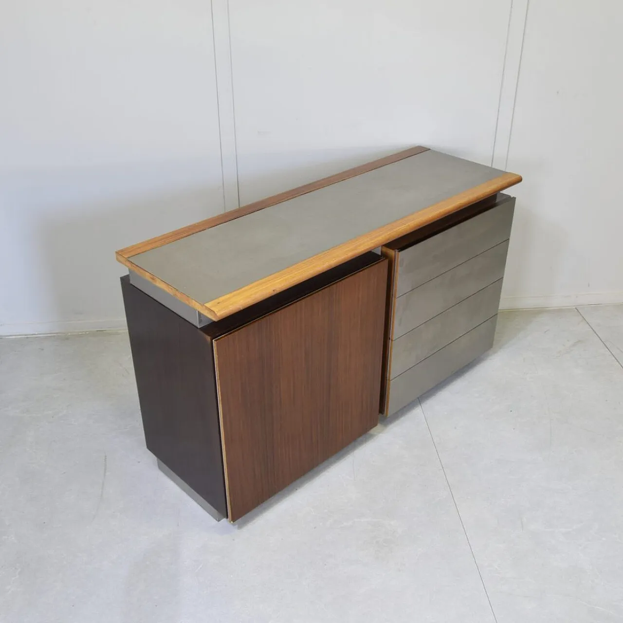 Parioli Sideboard in steel by Giotto Stoppino for Acerbis, 1970s 7