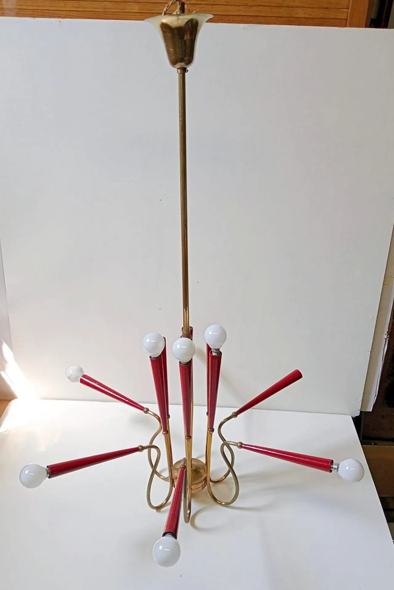 Lampadario di Arredoluce, anni '50 1