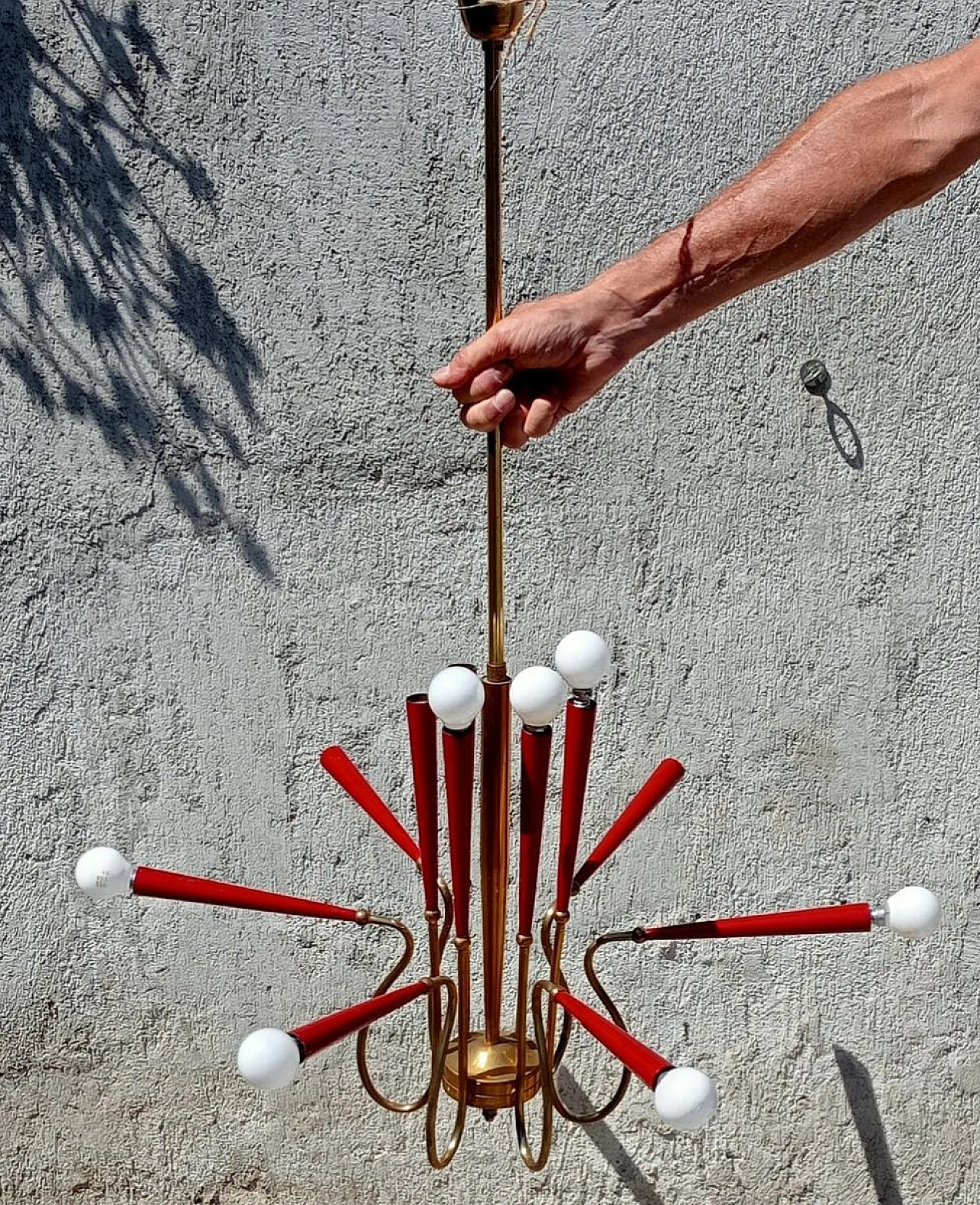 Lampadario di Arredoluce, anni '50 2