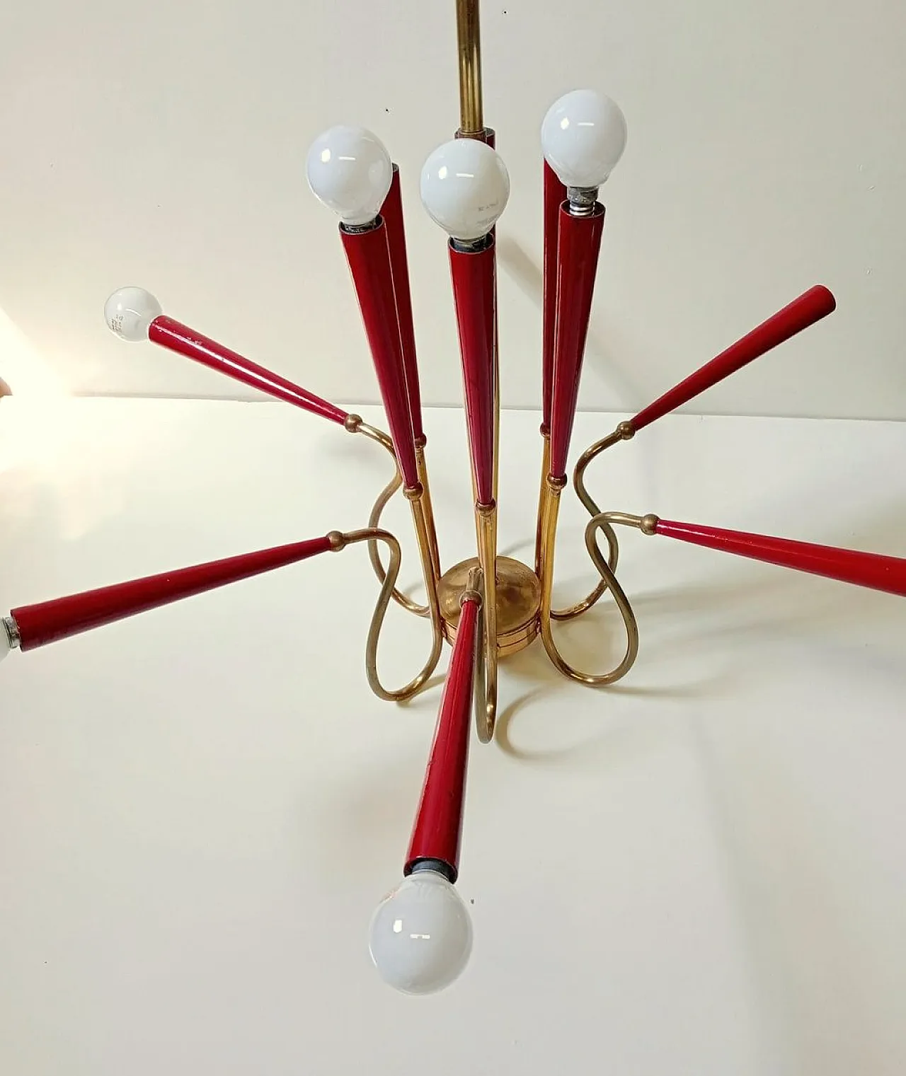 Lampadario di Arredoluce, anni '50 3