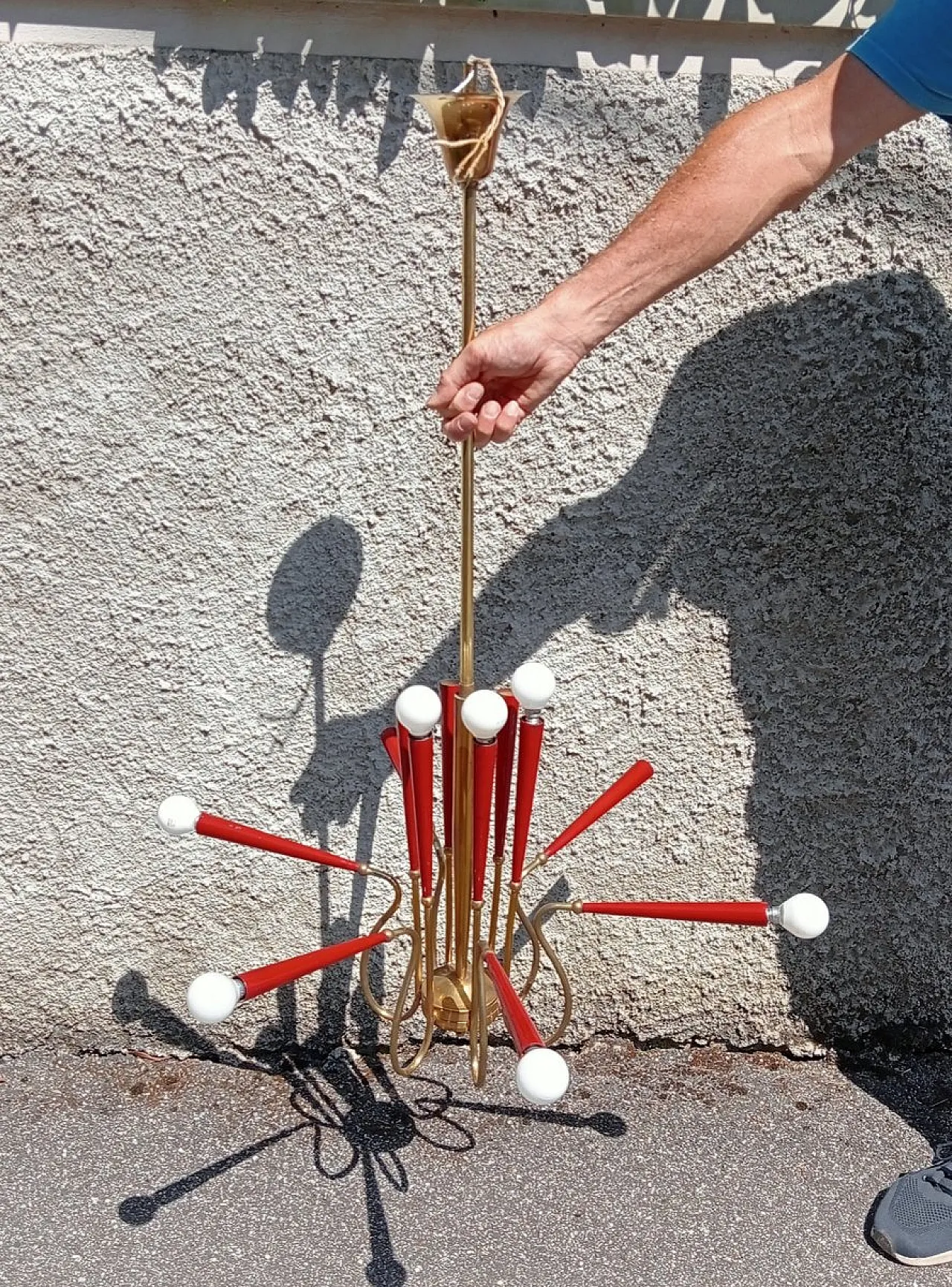 Lampadario di Arredoluce, anni '50 4