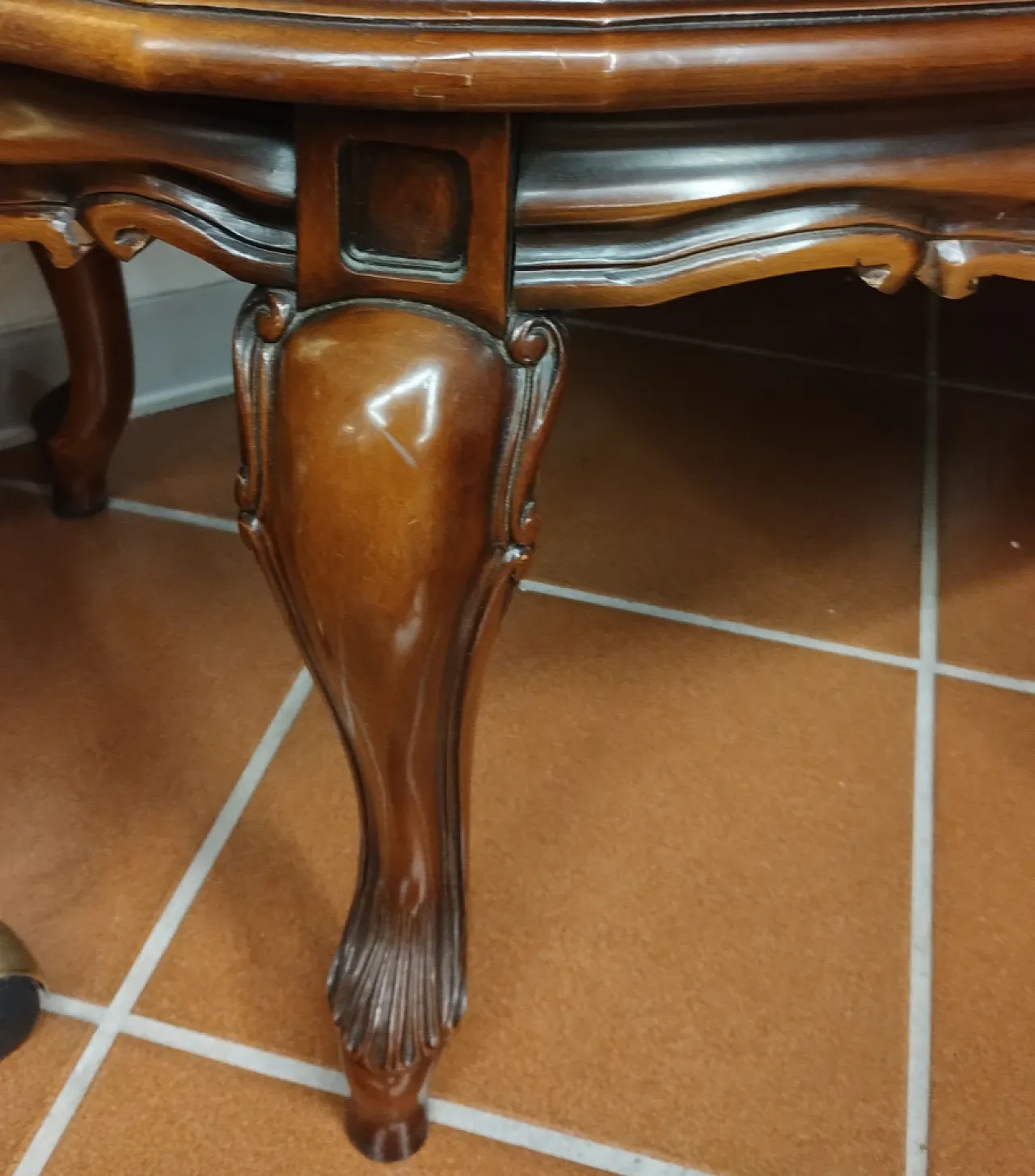 Tavolino ovale con piano in onice, anni '70 4