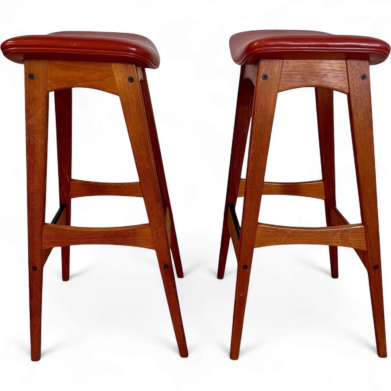 Sgabello di Johannes Andersen in teak, anni ’60 9
