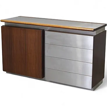 Parioli Sideboard in steel by Giotto Stoppino for Acerbis, 1970s