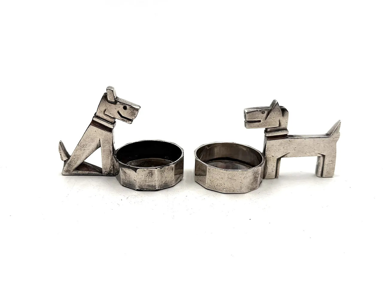 Art Deco salt and pepper set, Edouard Sandoz, Christolfe France 1930 5