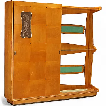 Entrance furniture with glass console, 1950s