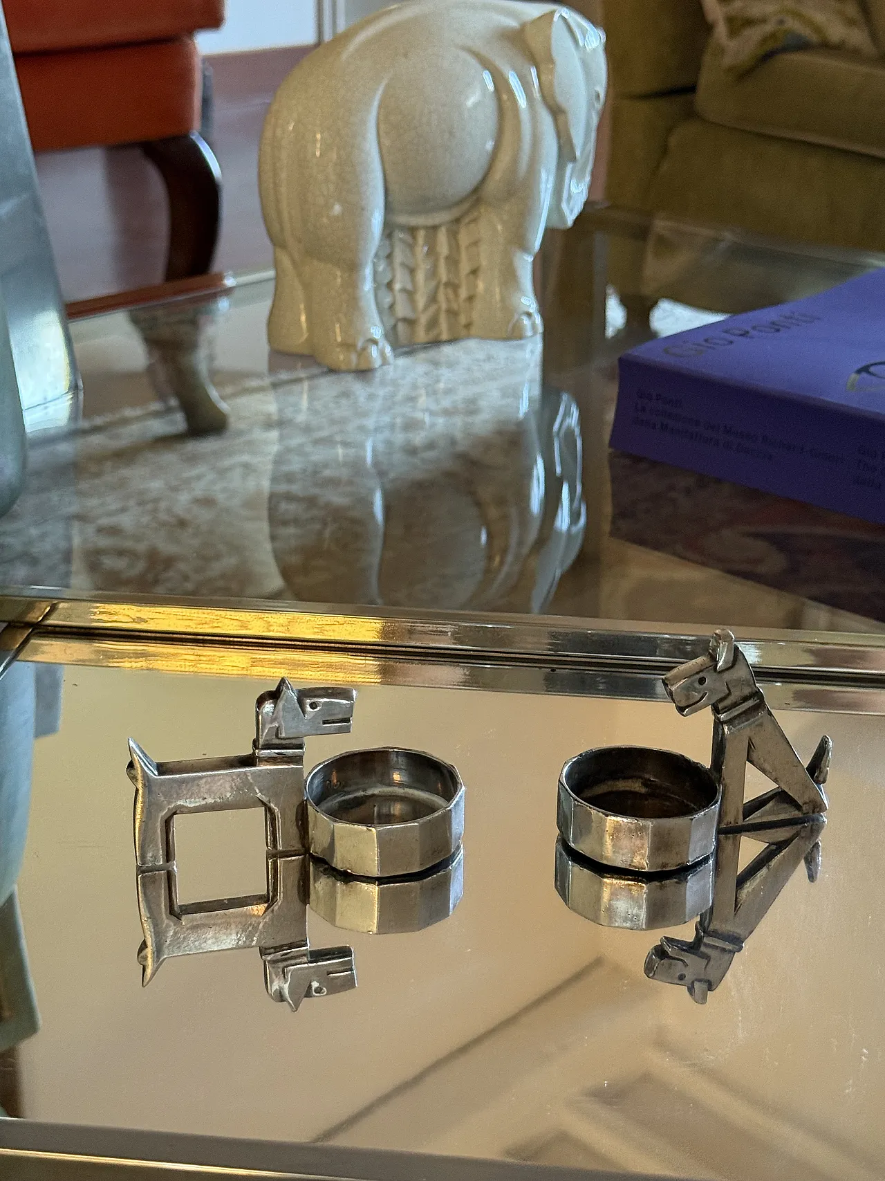 Art Deco salt and pepper set, Edouard Sandoz, Christolfe France 1930 10