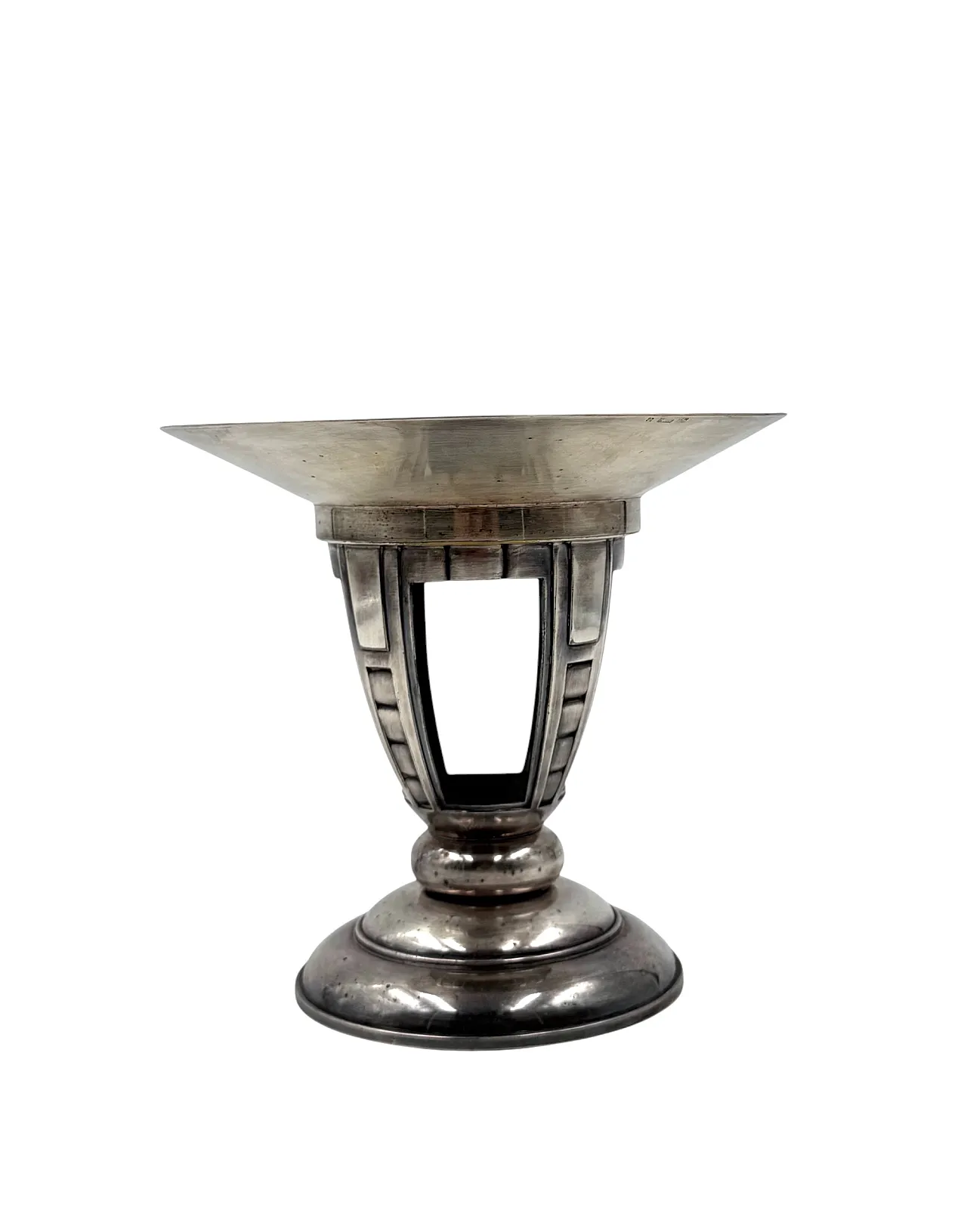 Art Deco style silver plated cake stand, France, 1940s 5