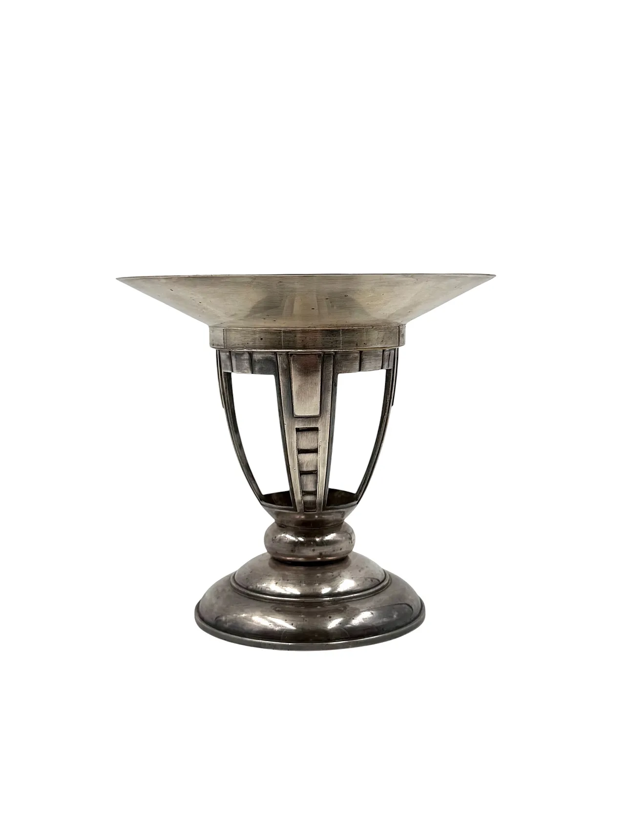 Art Deco style silver plated cake stand, France, 1940s 7