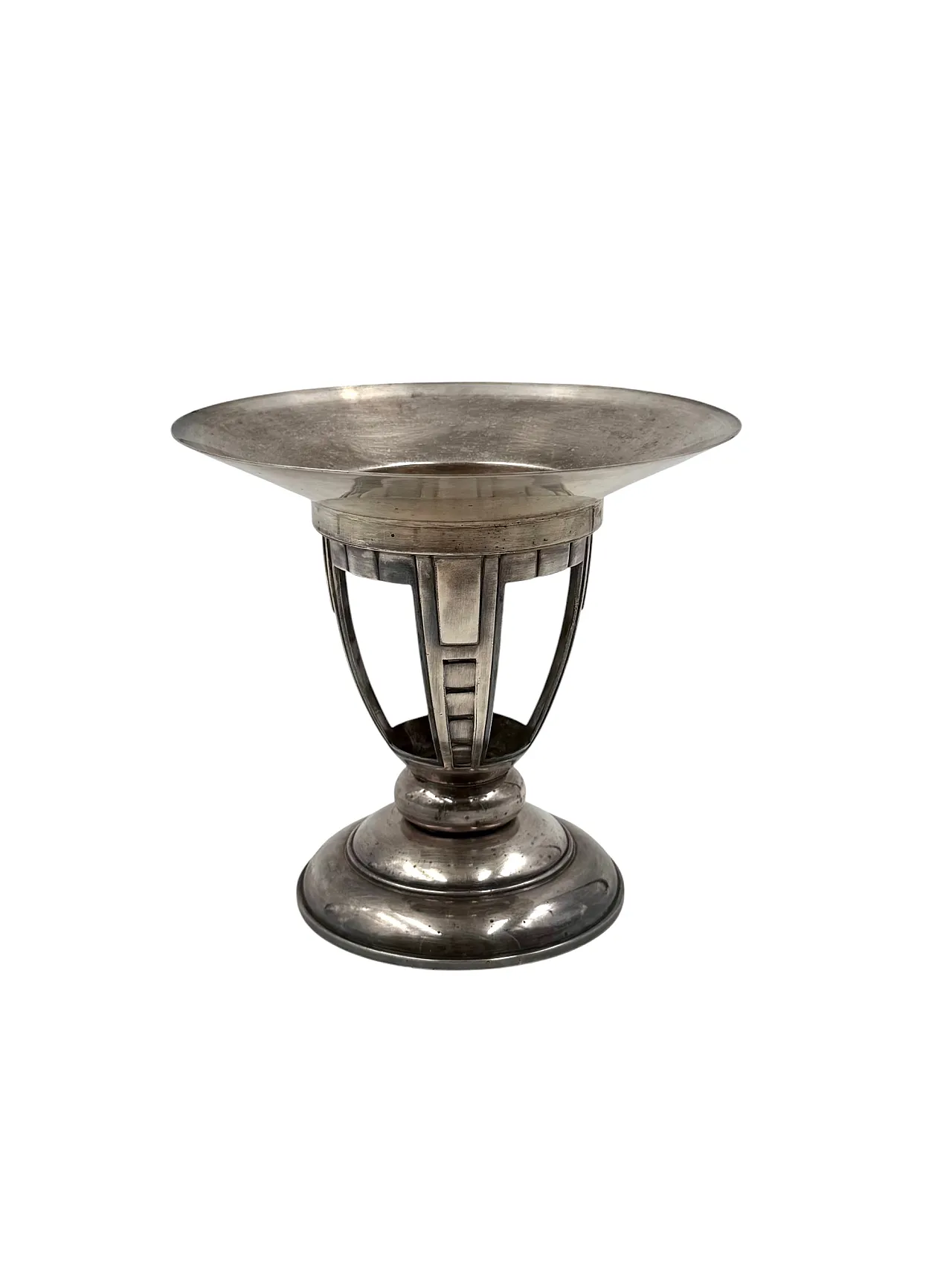 Art Deco style silver plated cake stand, France, 1940s 8