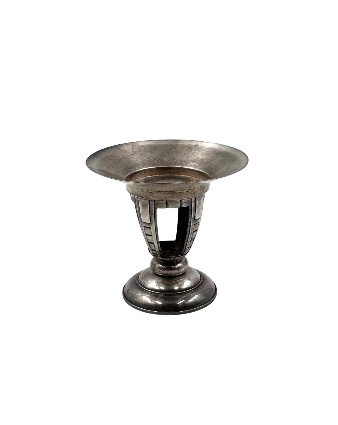 Art Deco style silver plated cake stand, France, 1940s 10