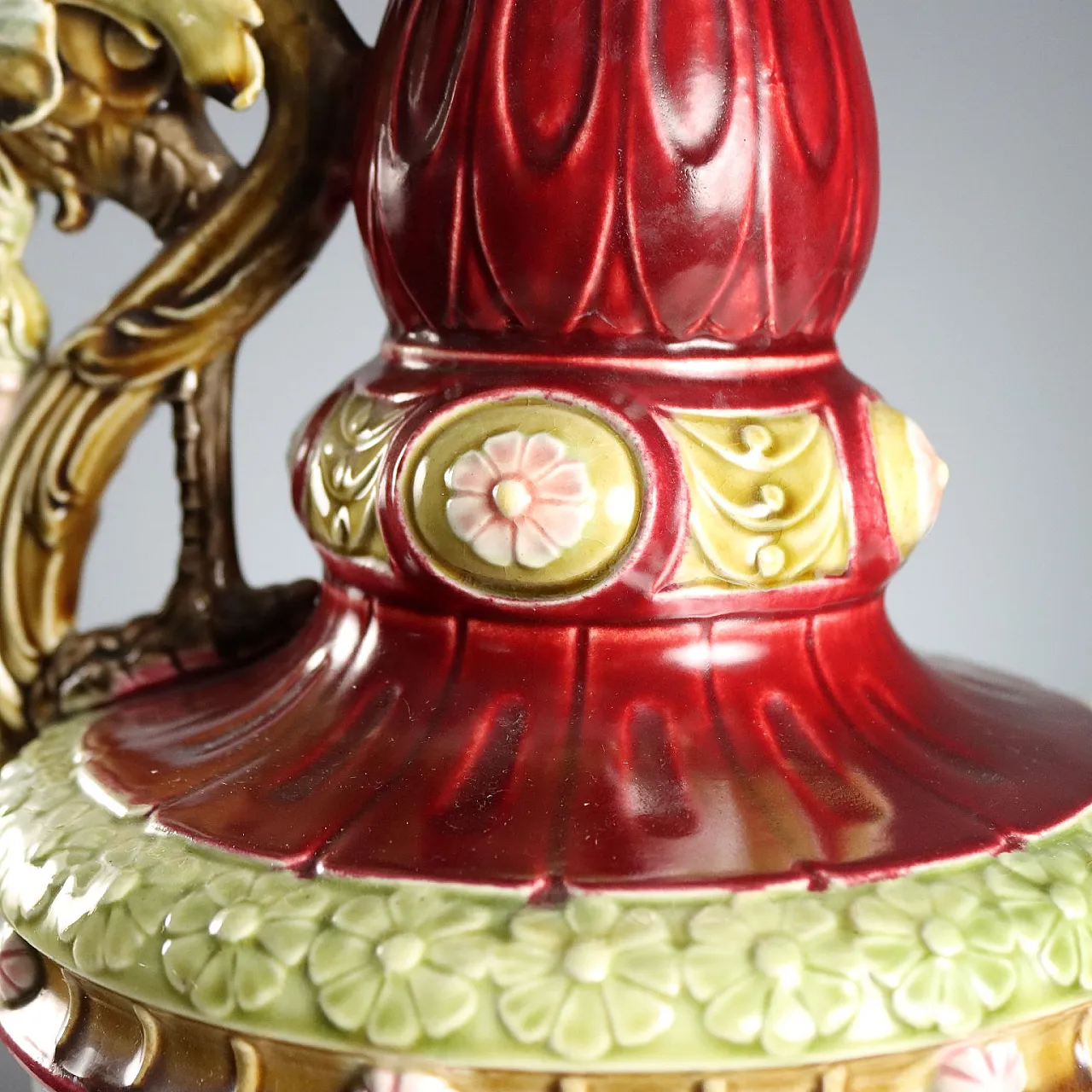 Pair of Jugendstil ceramic pourers, 20th century 8
