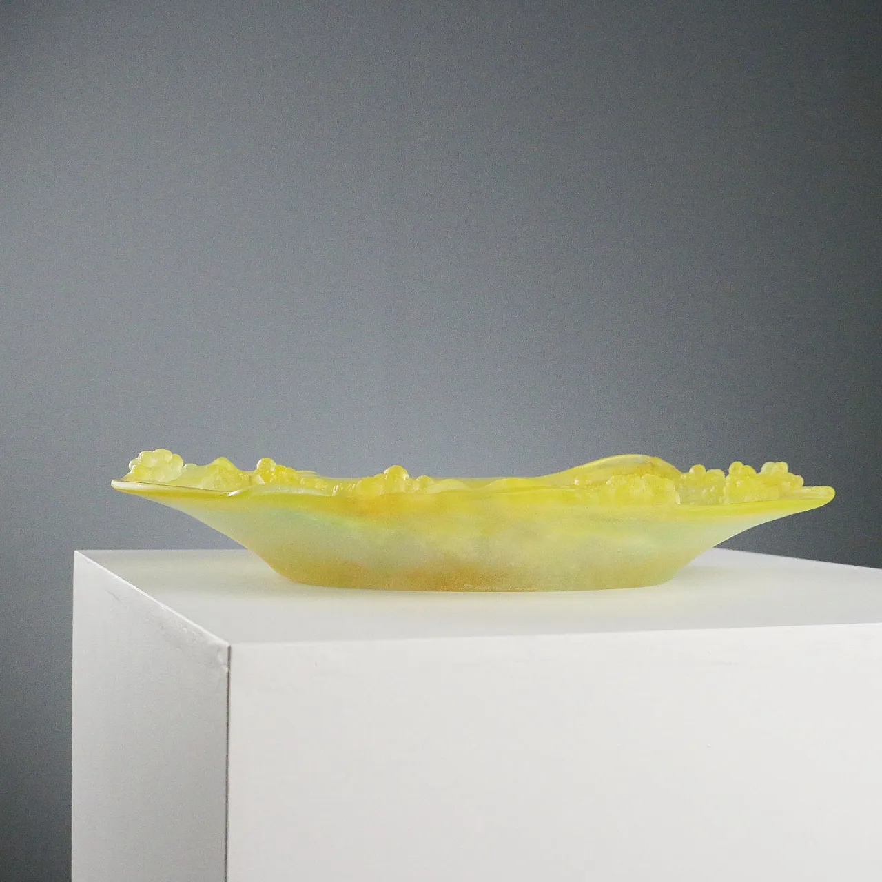 Mimosa centerpiece plate Daum Manufacturing, 20th century 6