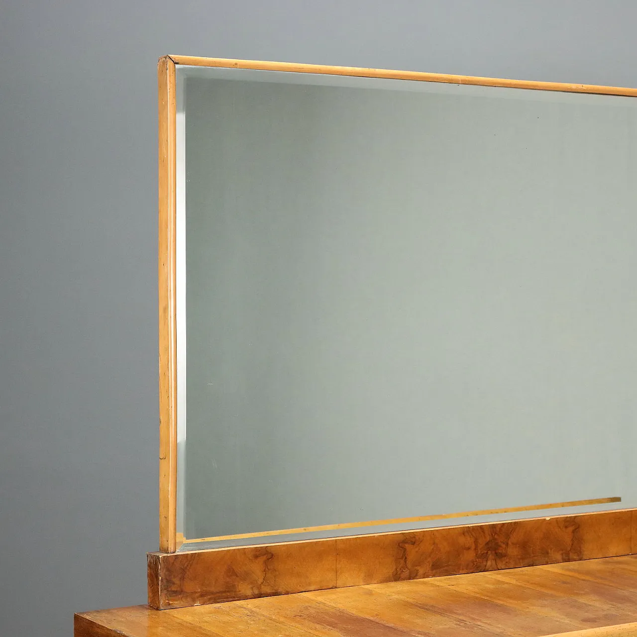 Chest of drawers in briarwood with mirror, 1940s 3