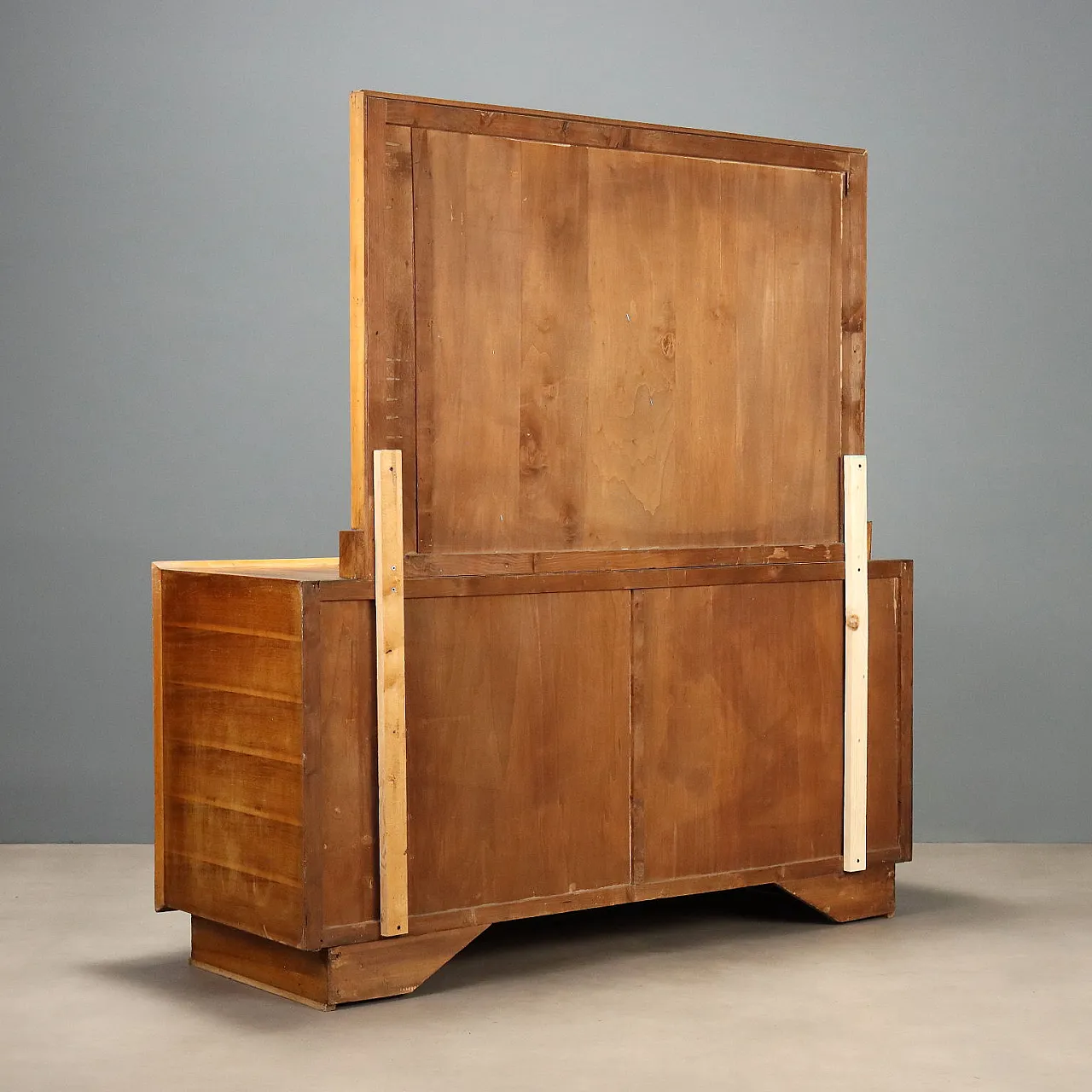 Chest of drawers in briarwood with mirror, 1940s 10
