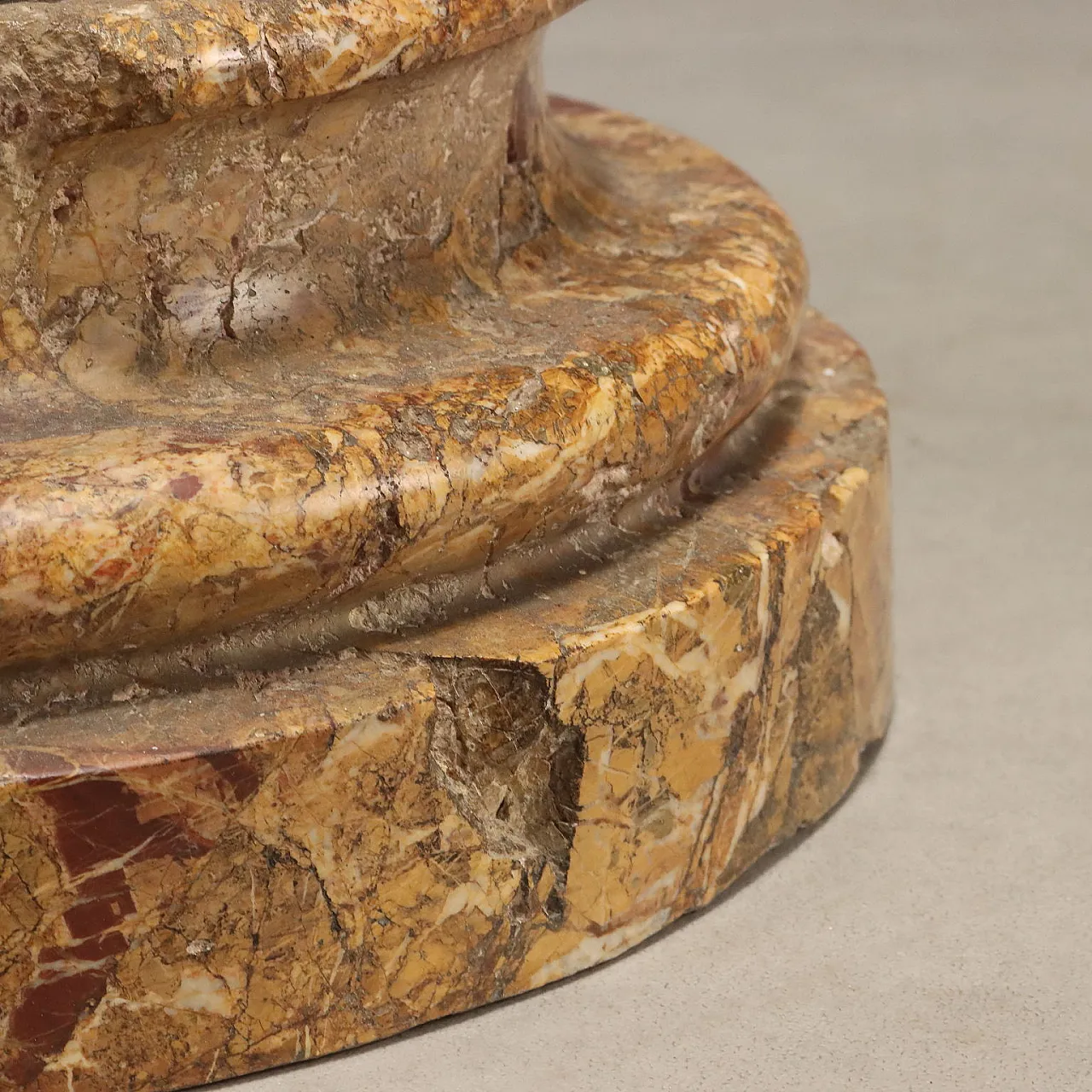 Pair of columns in Breccia marble and granite, 19th century 9