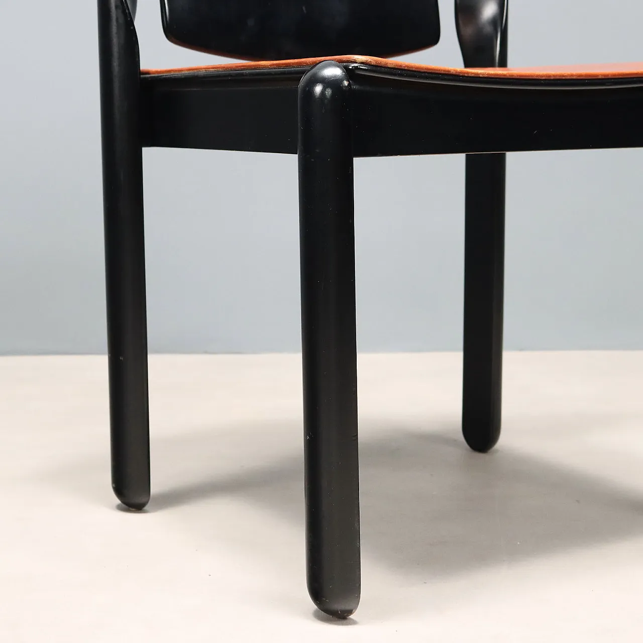 8 wooden dining chairs by Vico Magistretti, 1960s 8
