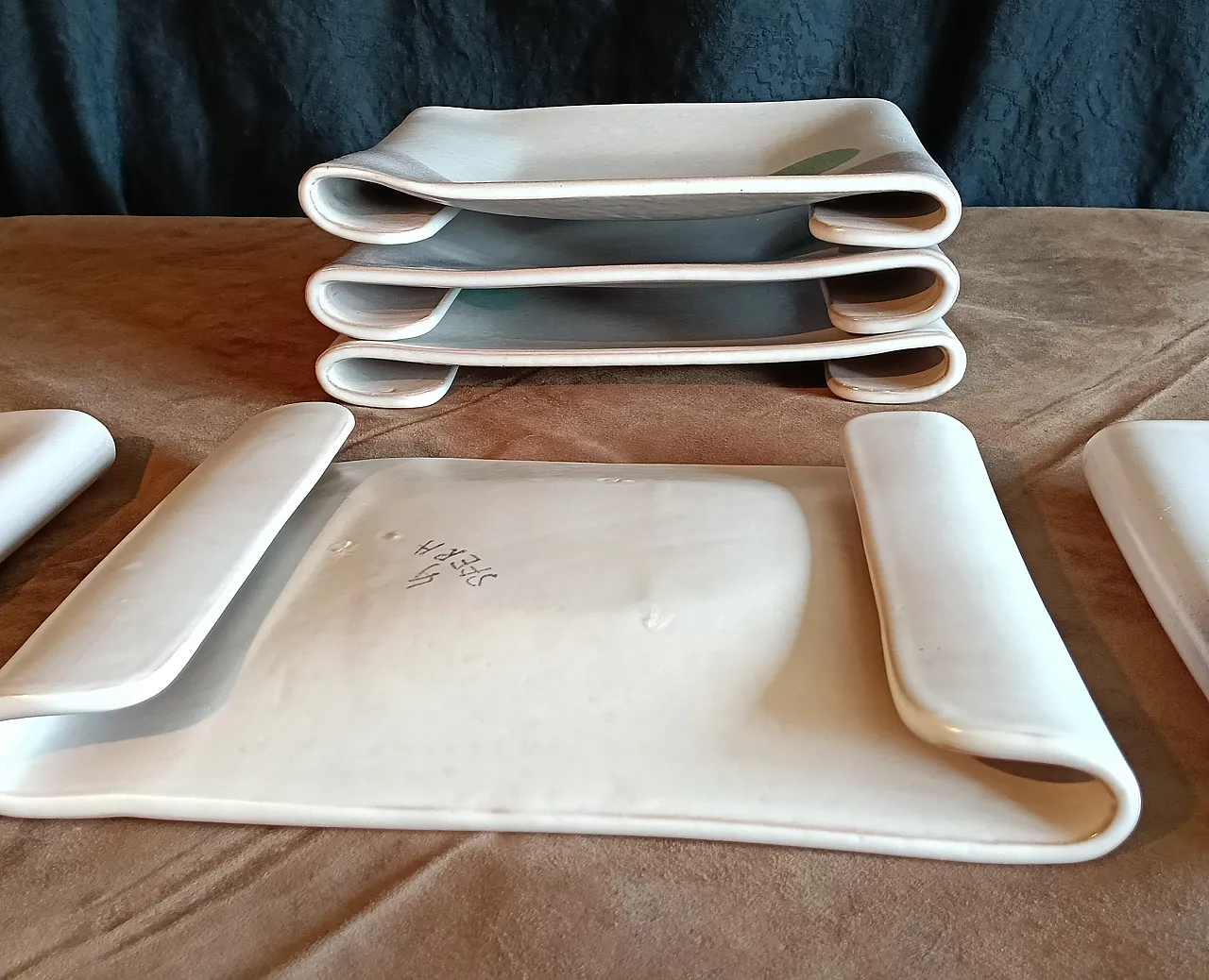 6 ceramic plates, La Sfera.  60s 5