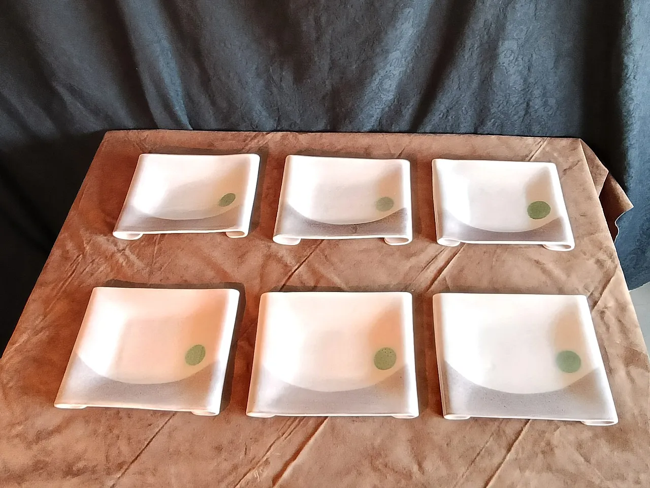 6 ceramic plates, La Sfera.  60s 7