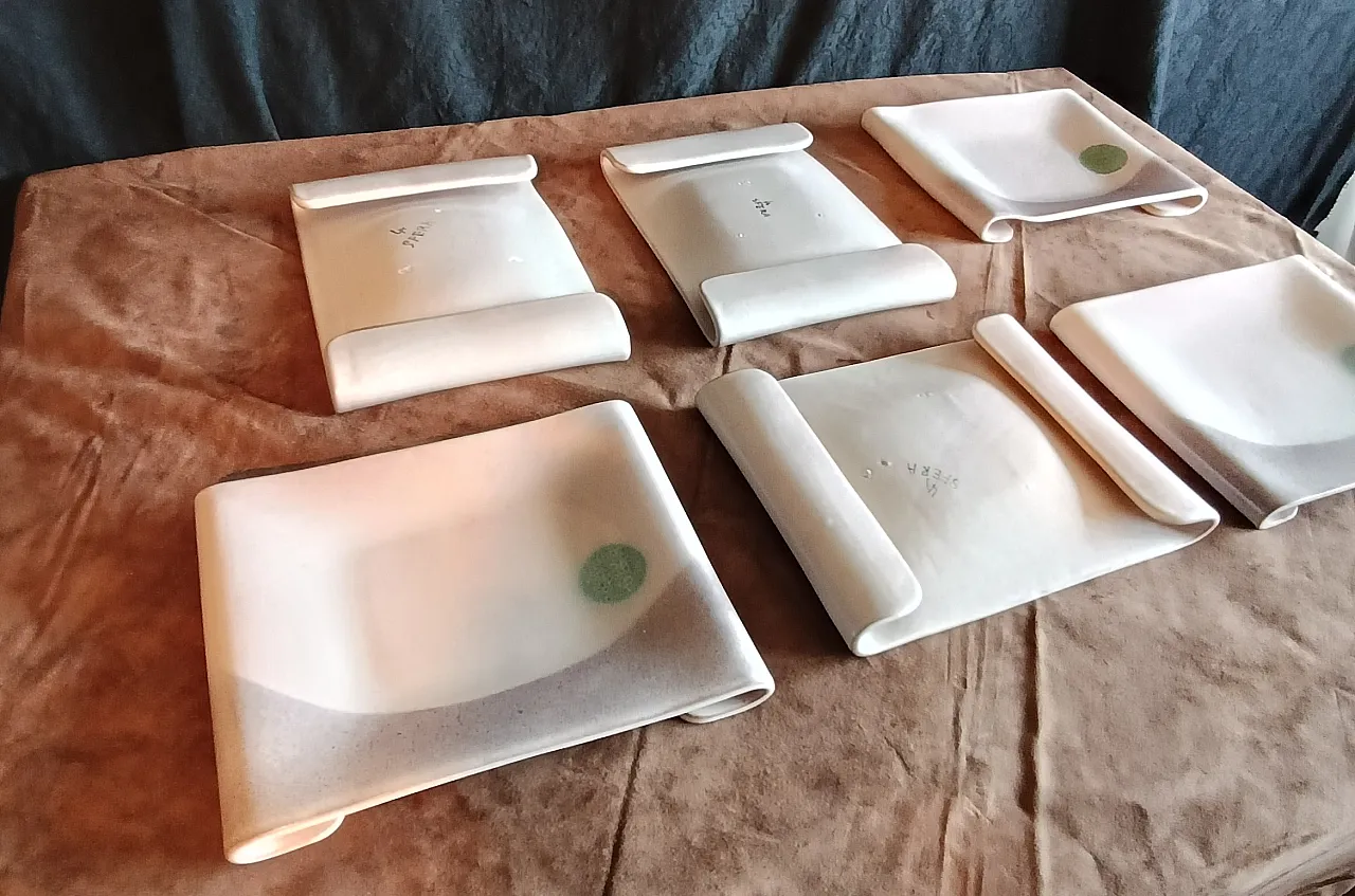 6 ceramic plates, La Sfera.  60s 11
