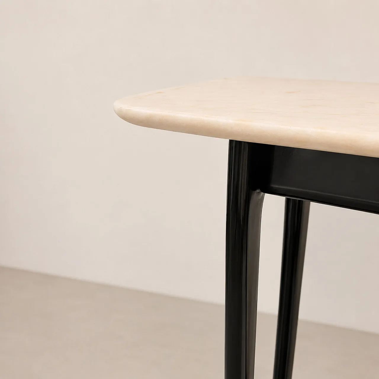 Console in legno ebanizzato e marmo di Ico Parisi, anni ’50 1