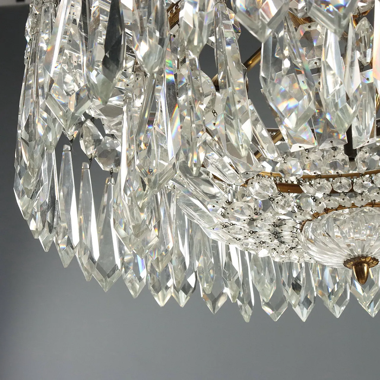 Empire style chandelier, mid-20th century 8