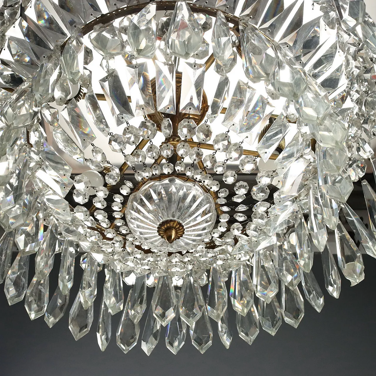 Empire style chandelier, mid-20th century 9