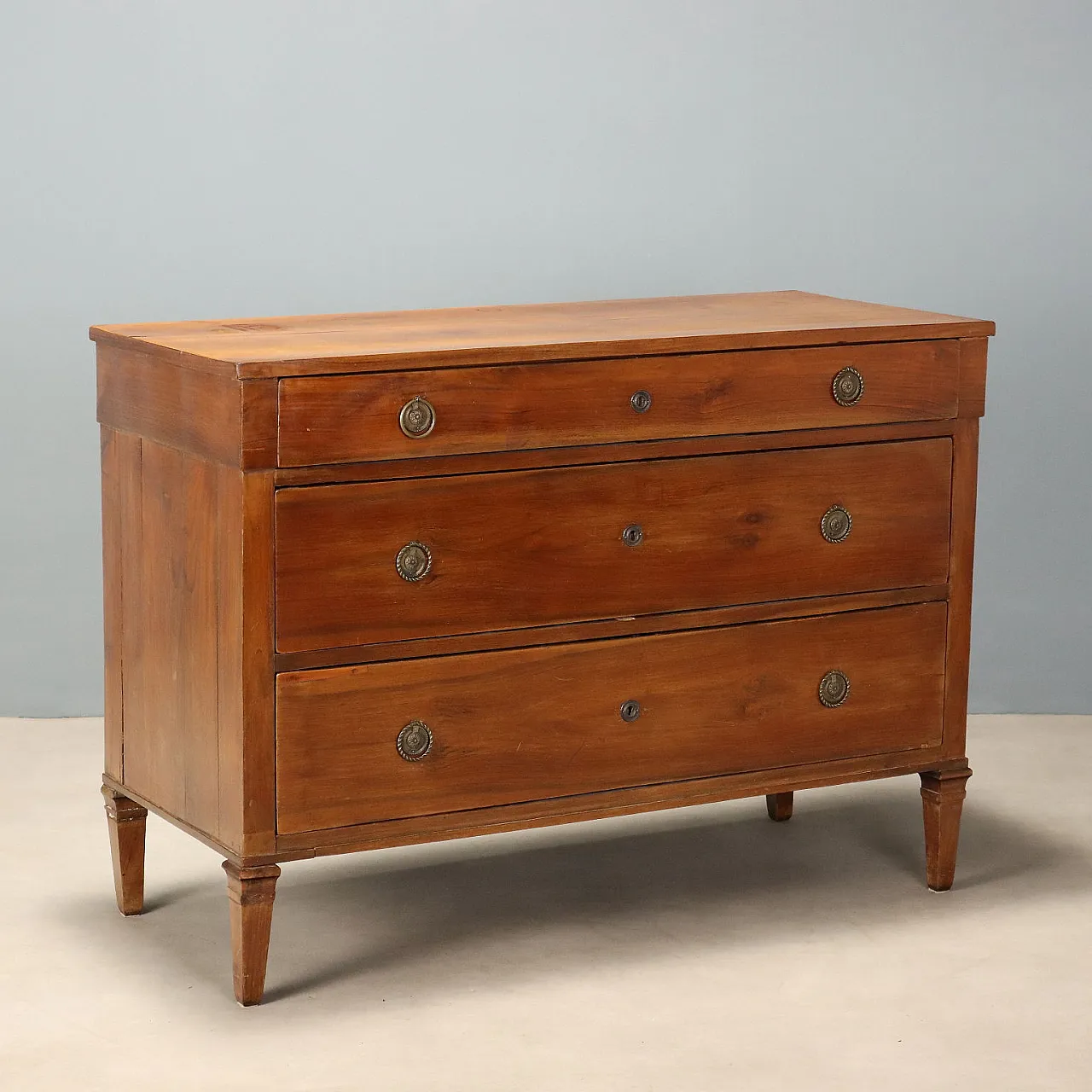 Directoire chest of drawers in walnut, early 19th century 1