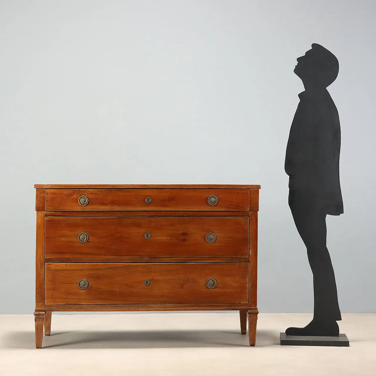 Directoire chest of drawers in walnut, early 19th century 2