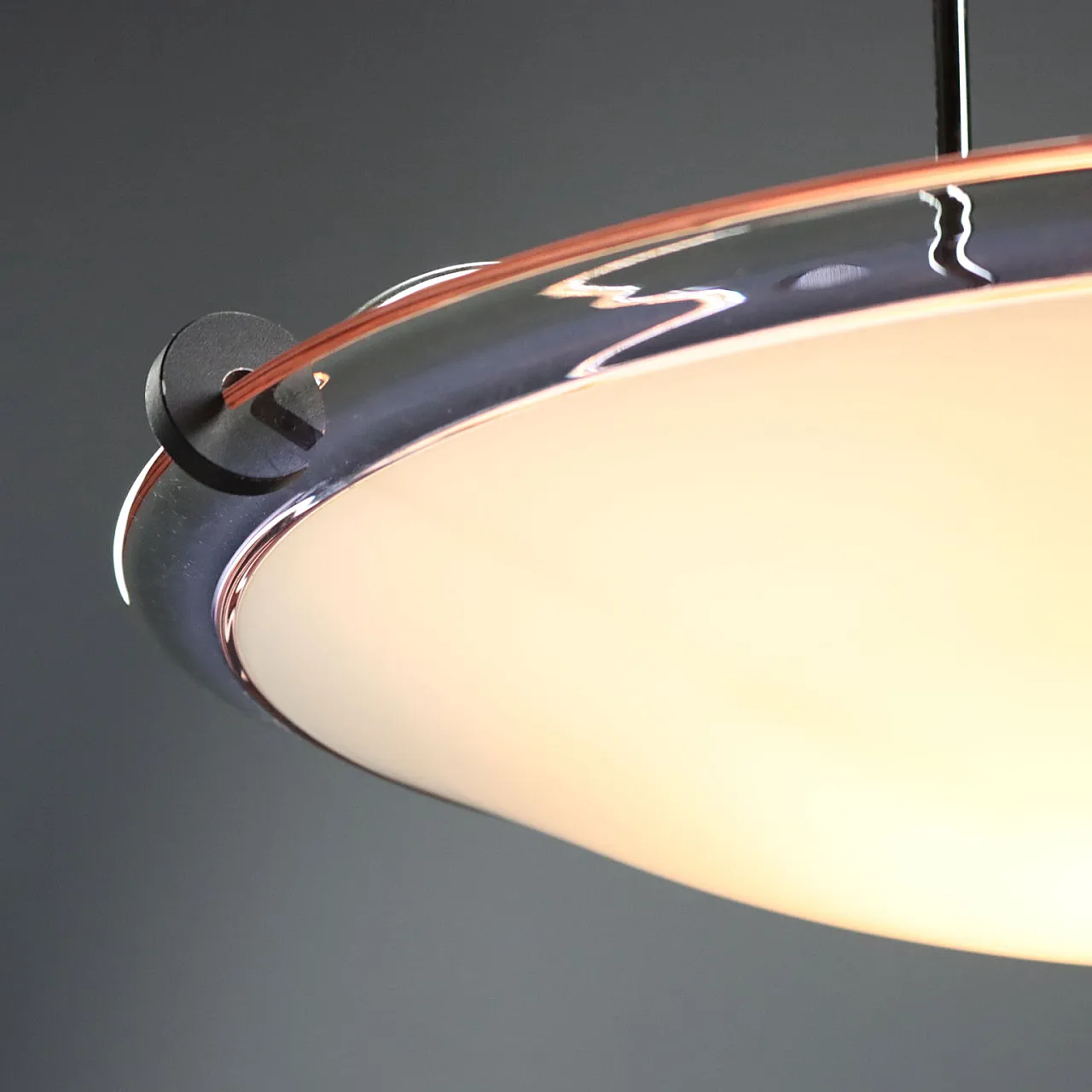 Chandelier with reflected halogen light, 1980s 5