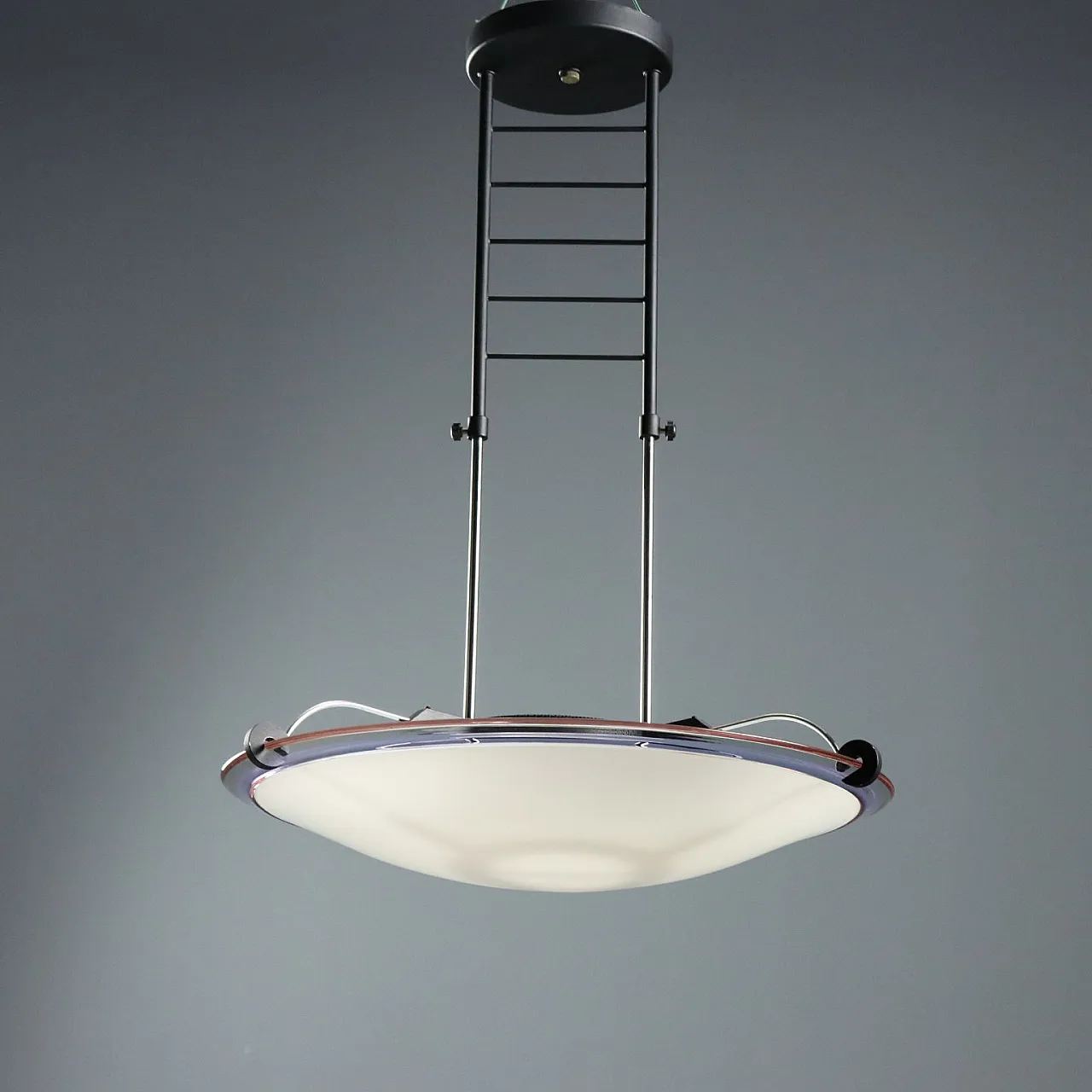 Chandelier with reflected halogen light, 1980s 9