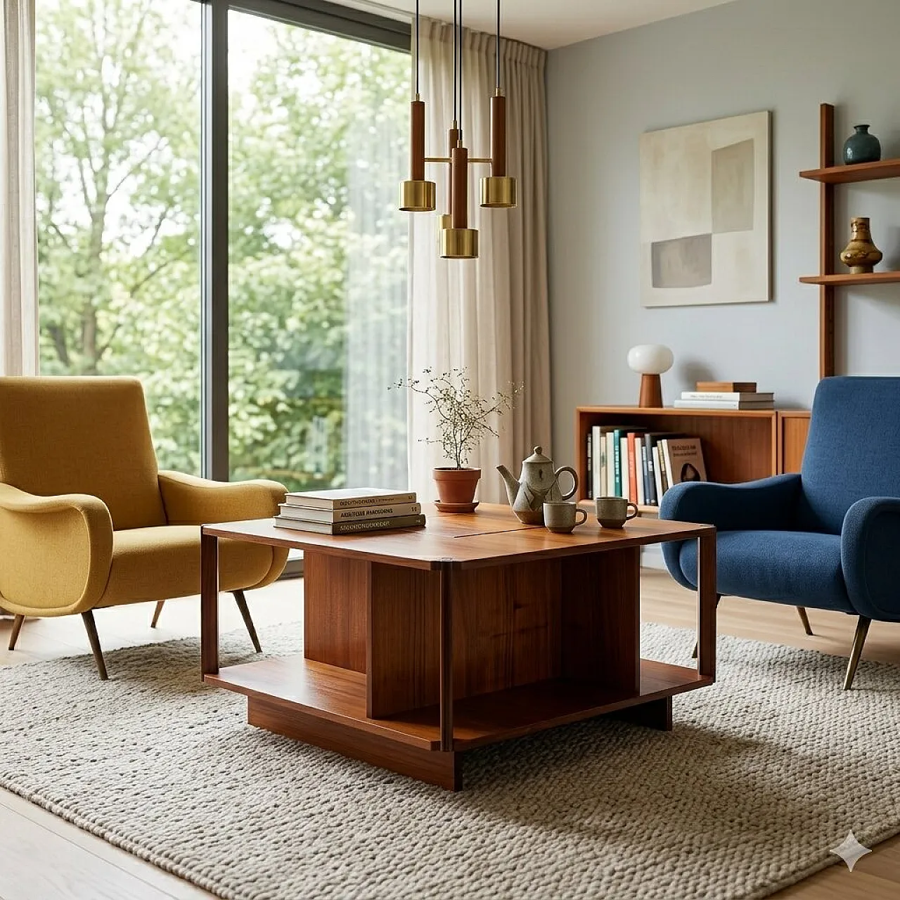 Square bar table by Marco Zanuso, 20th century 2