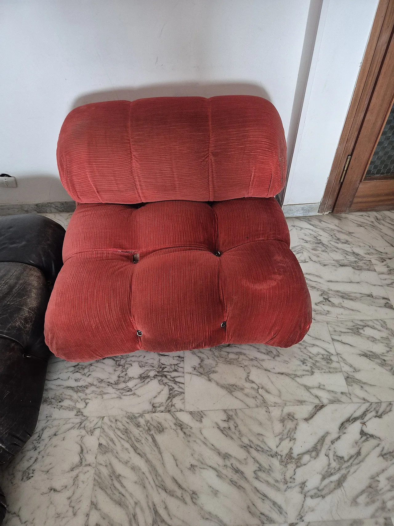 Modular lounge armchairs and poufs, 1970s 2
