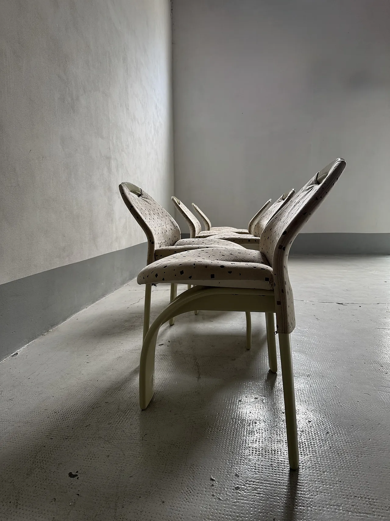 6 Sail chairs by Giovanni Offredi for Saporiti, 1980s 5