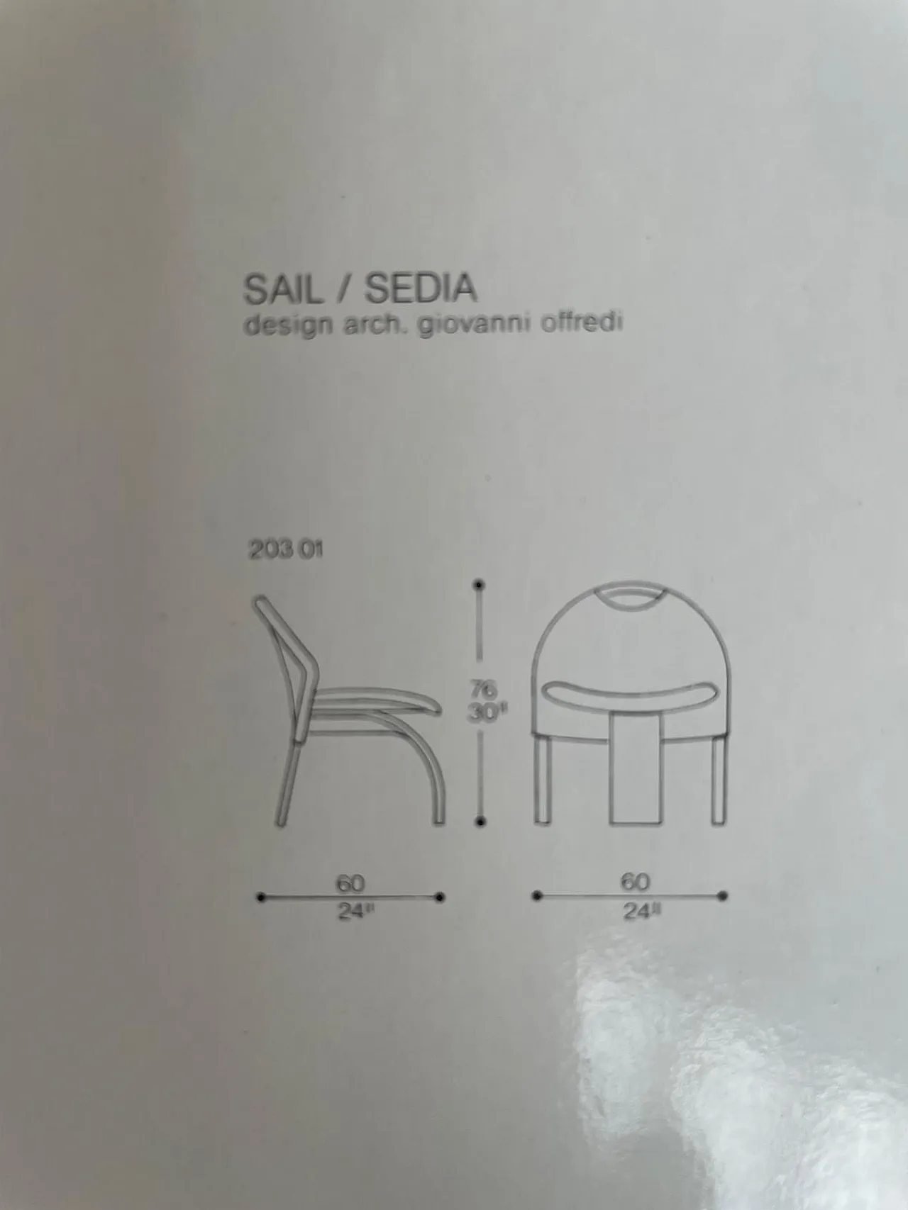 6 Sail chairs by Giovanni Offredi for Saporiti, 1980s 9