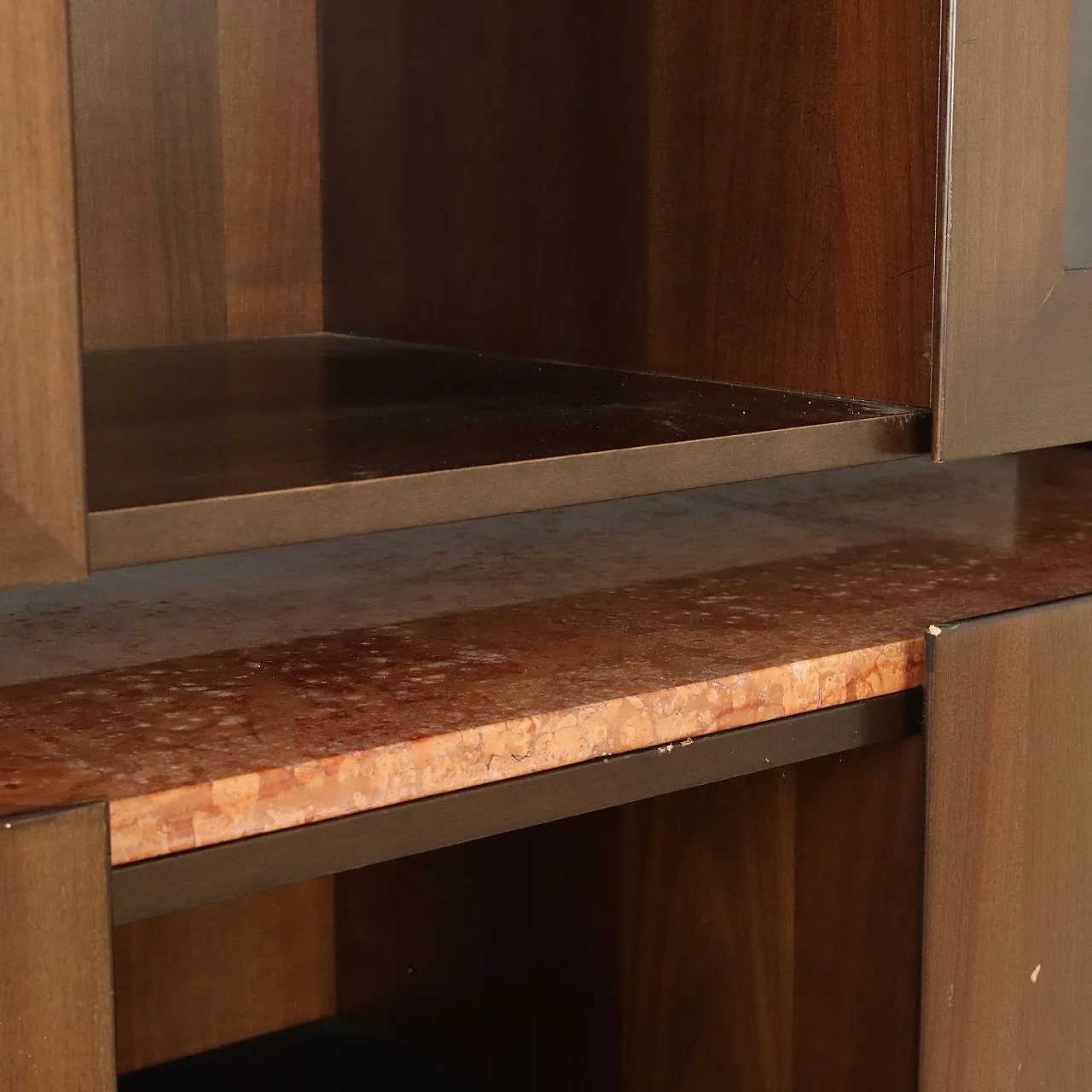 Sideboard in wood and marble, 1980s 8