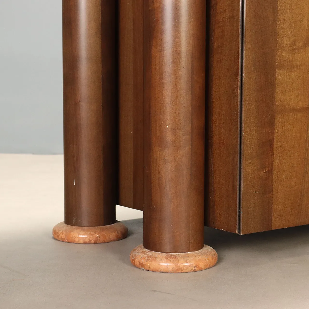 Sideboard in wood and marble, 1980s 9