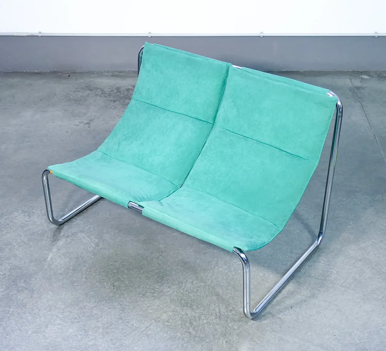Poltroncina a due posti loveseat cantilever, anni '70 2