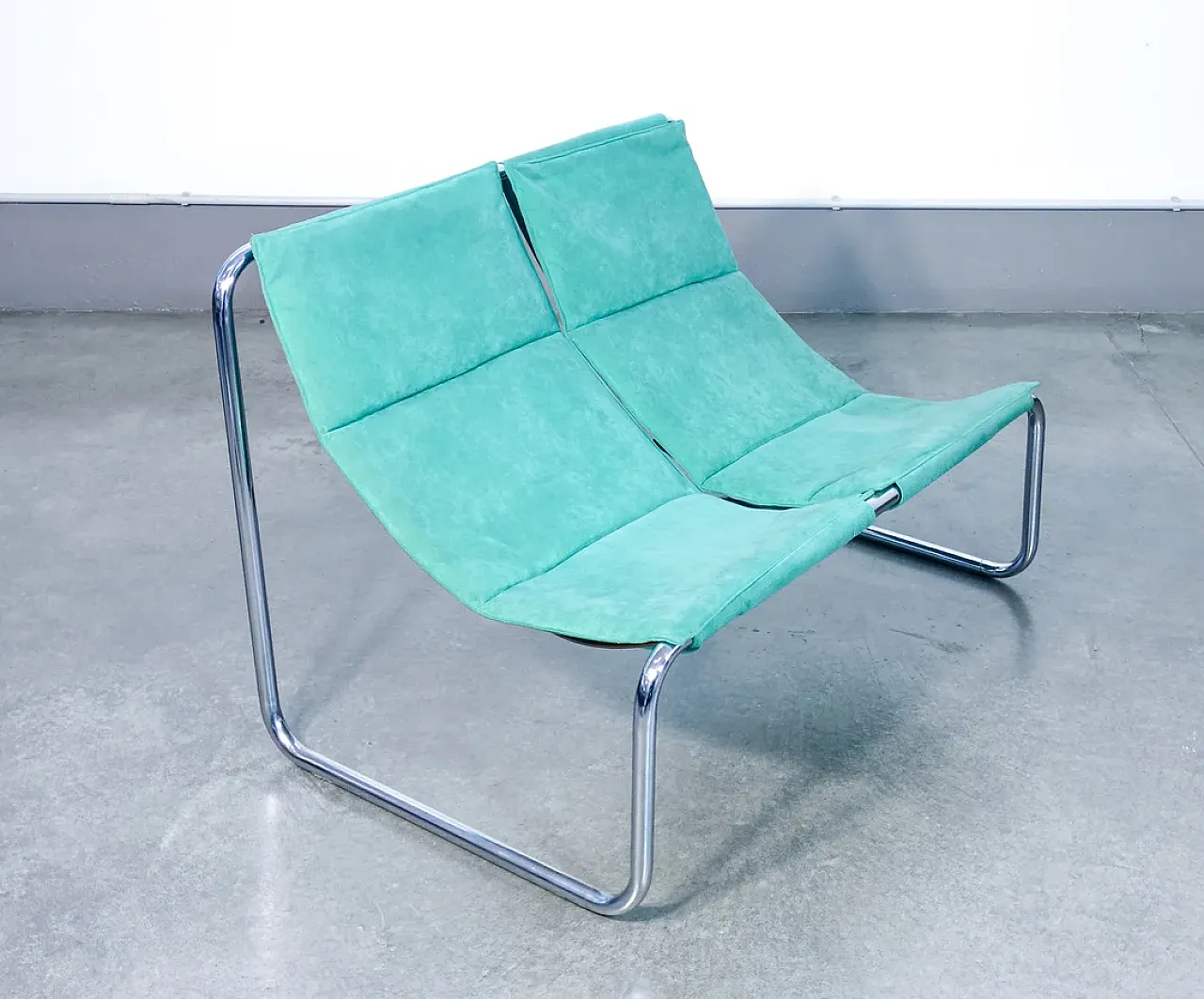 Poltroncina a due posti loveseat cantilever, anni '70 5